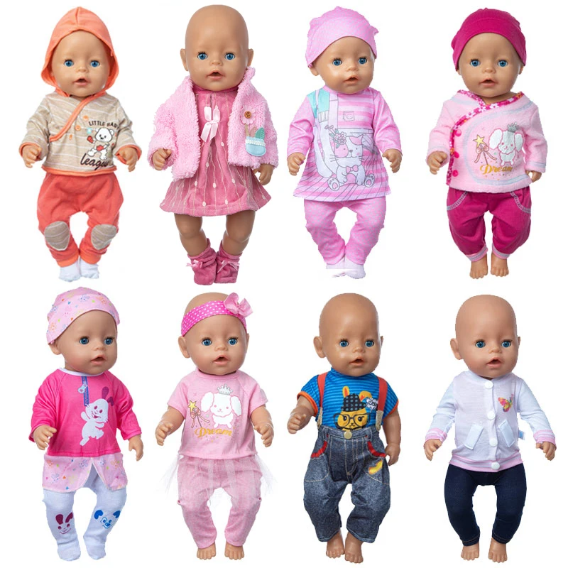 16 collu Baby Lelle Drēbes, Džinsi, Kleitas, Vasaras Komplekts 40cmDoll Rotaļlietas, Drēbes Attēls 5