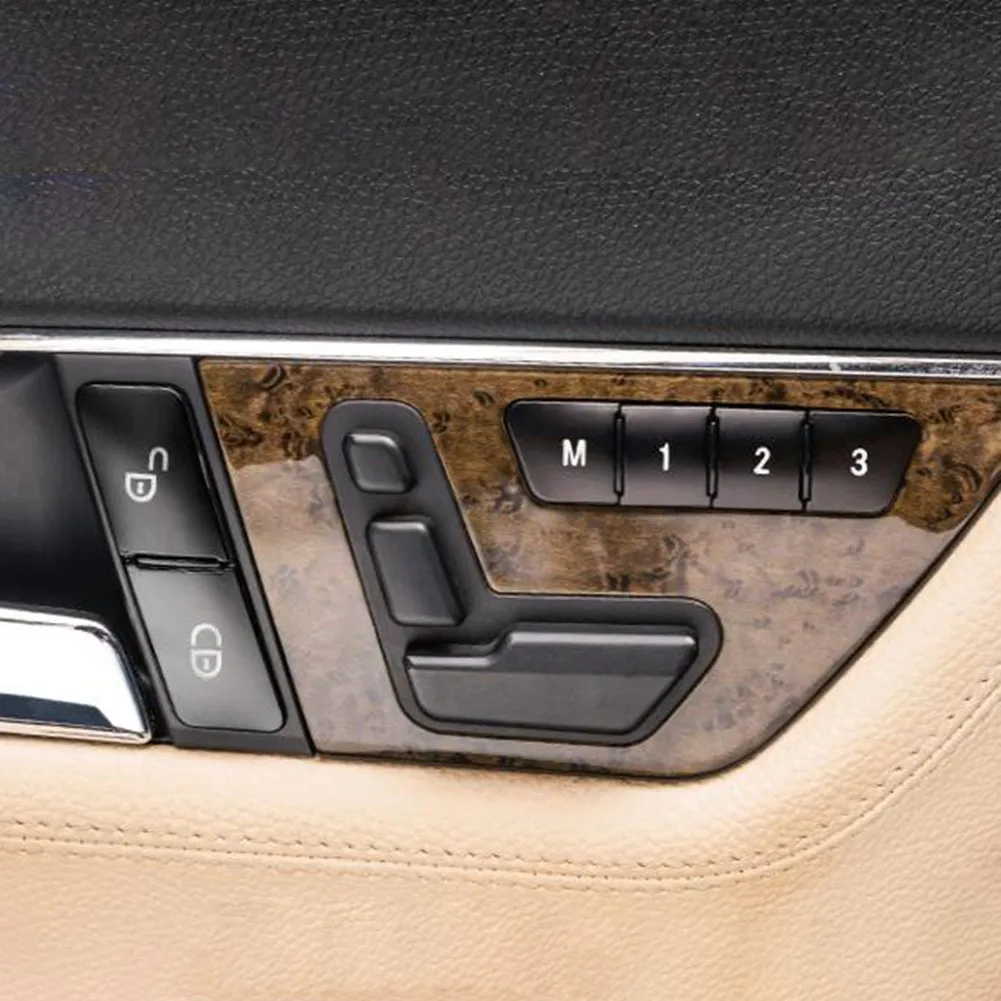 4gab/Komplekts Auto Vadības Panelis Durvju slēdzenes, Atbloķēšanas Pogas Vizuļi Apdare Priekš Mercedes Benz W204 W212 E C Klases Dekoratīvie Piederumi Attēls 0