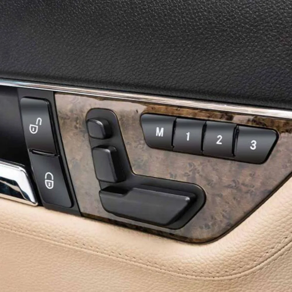 4gab/Komplekts Auto Vadības Panelis Durvju slēdzenes, Atbloķēšanas Pogas Vizuļi Apdare Priekš Mercedes Benz W204 W212 E C Klases Dekoratīvie Piederumi Attēls 4