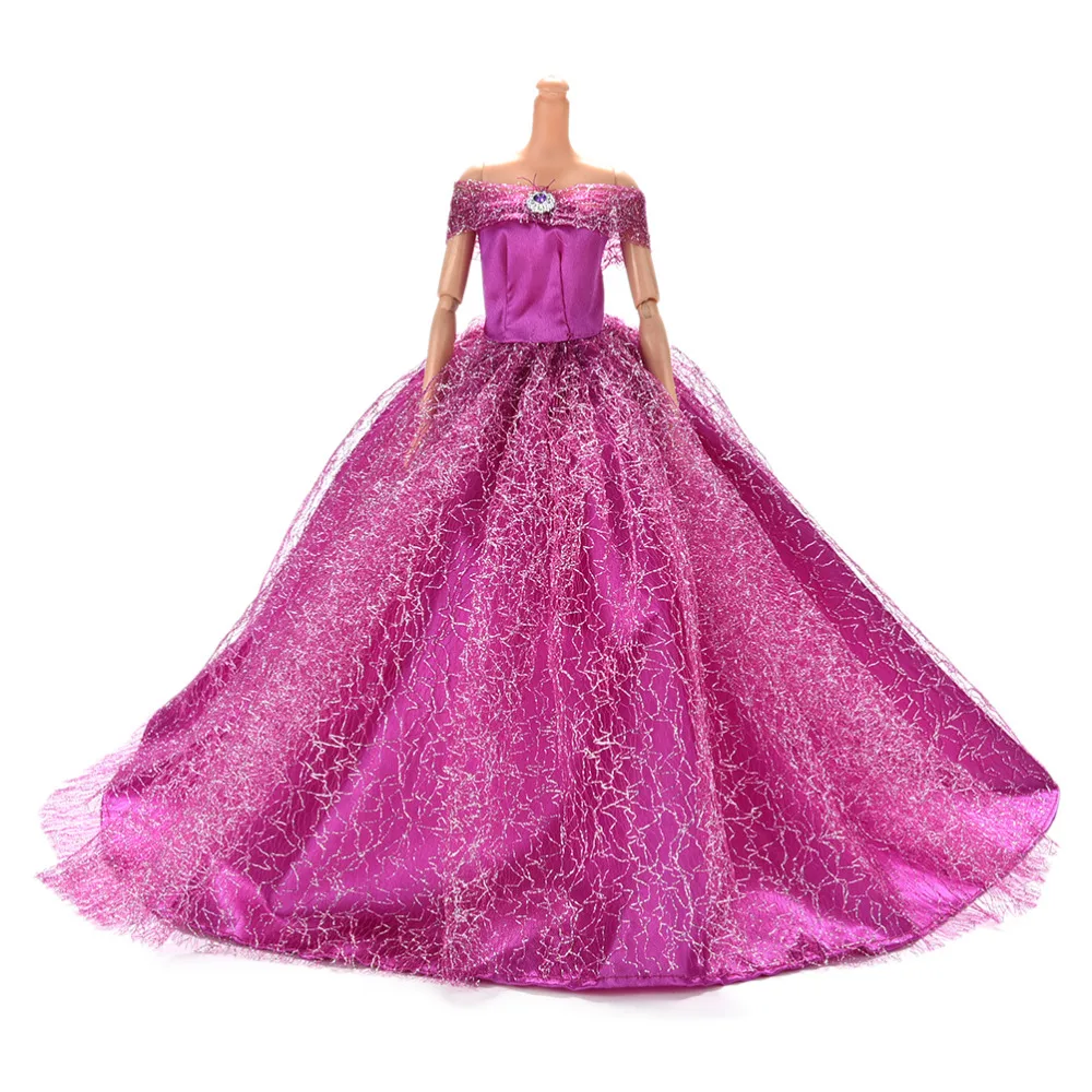 Handmake Kāzu Princese Kleitu Elegants Apģērbs Kleita Barbie Doll Kleitas Attēls 3