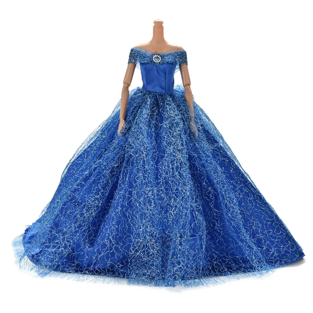 Handmake Kāzu Princese Kleitu Elegants Apģērbs Kleita Barbie Doll Kleitas Attēls 5