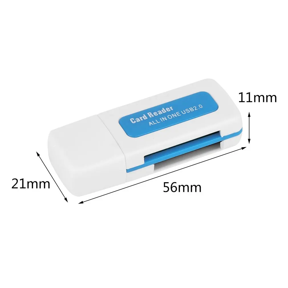 Peļņu USB 2.0 4 in 1 Atmiņas Multi Karšu Lasītājs M2 SD SDHC par DV Micro par Secure Digital Card TF Kartes piliens kuģniecības D Attēls 4