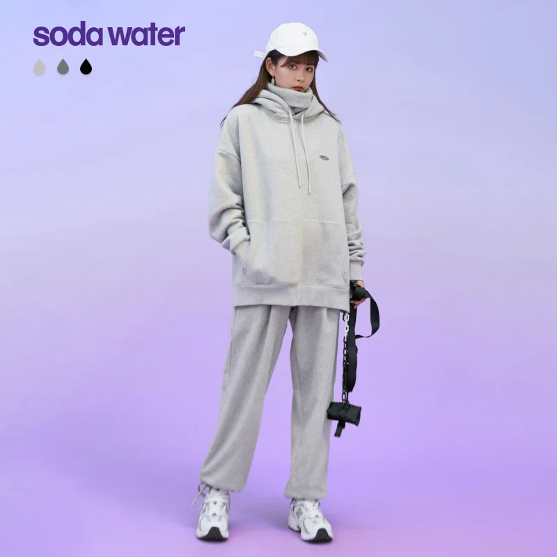 SODAWATER korejiešu Stilā Šiks Loose Fit Sweatpant Sieviete Ir 2021. Stilīgs Casual Harēma Bikses Sievietēm Joggers 3259W Attēls 5