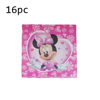 181pcs Disney Minnie Mouse Dzimšanas dienas svinības Rotājumi Kopumu, Balonu Paketes Bērniem Labu, Vienreizējās lietošanas Dinnerware Piederumi