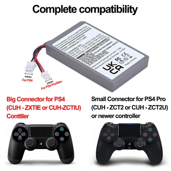 1gb 2000mAh Litija jonu Akumulators Sony PS4 /PS4 Pro Gamepad Kontrolieris LIP1522 CUH-ZCT1E KCR1410 CUH-ZCT2
