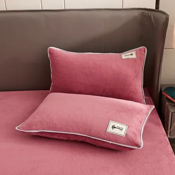 1PC Silts kristāla samta aprīkots lapa matrača segtu ziemas mājīgu visu apkārt elastīgu gumiju cieta gulta lapa nav spilvendrānas