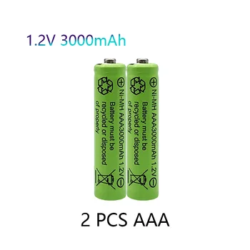 20/2pcs 1.2 v NI-MH AAA Baterijas 3000mAh Uzlādējamās nimh Baterijas 1,2 V Ni-Mh aaa Elektriskās tālvadības auto, Rotaļu RC ues