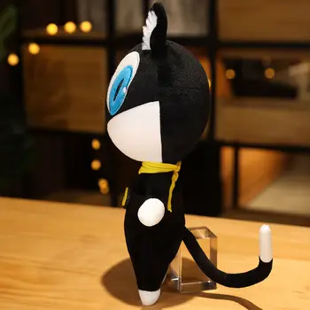 28cm Persona 5 Animācijas plīša rotaļlieta melns kaķis Morgana Mona anime attēls cosplay plīša lelle Ziemassvētku Dāvanu Bērniem