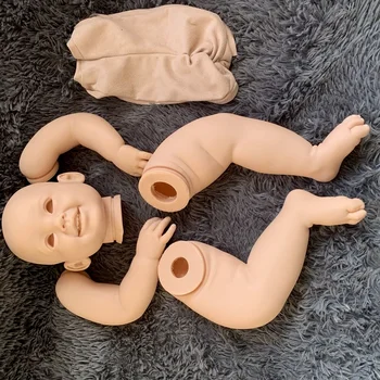 28inch Atdzimis Lelle Komplekts Cammi Baby Toddler Smaidu Sejā Lelle Daļas Soft Touch Svaigu Krāsu Ar Ķermeņa