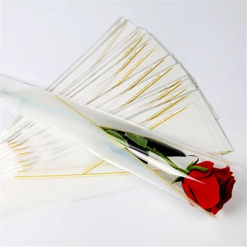 50gab/Daudz Caurspīdīgu Florists Ziedu Iepakojuma Celofāna Ziedu Ietinamo Papīru Vienu Rožu Soma Dāvanu Kāzu Ziedu Pakete