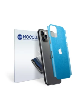 Aizsardzības plēves mocoll muguras panelis Apple iPhone 11 zils metālisks