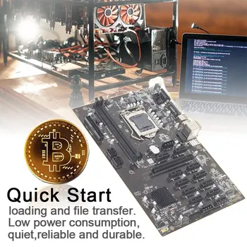 B250 Ieguves Mātesplati BTC ETH Mātesplati Par 12 PCIE Ieguves Platformas USB 3.0 SATA3 LGA1151 Par Bitcoin GPU Ieguves B250 Mātesplati