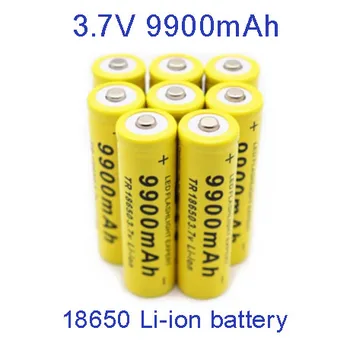 Batería recargable de litio para,Batería de joniem de.recargable para linterna de juguete,3,7 V, 18650, 9900,18650, envío directo