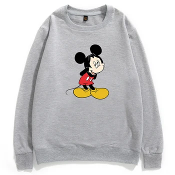 Disney Mickey Mouse Vīriešu Džemperis Ir 2021. Kawaii Grafiskais Sporta Krekli Ikdienas Zaudēt Apkalpes Kakla Apģērbu Modes Zīmolu Vīriešu Streetwear
