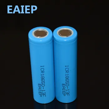 EAIEP 2gab/daudz 3,7 V 18650 Uzlādējams Li-ion 1300mAh Akumulators Led Torch Flashlight Rotaļlietas Kameras Bateria