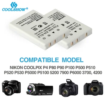 ENEL5 EN EL5 EN-EL5 1400mAh Akumulatoru priekš Nikon Coolpix P90 P100 P5000 P5100 5200 7900 P6000 P500 P510 P520 530 Kameru Baterijas