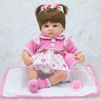 Forrsdor Baby lelle reborn40cm bebe realista menina lelle spilgti bērniem meitene silikona lelles rotaļlietas bērniem ziemassvētku dāvanu bonecas
