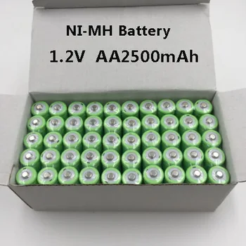 Jaunā stila AA baterla alta calidad 2500mah. 1.2 v. baterias de NI-MH akumulatoru recarregavei para lanternatocha.frete bezmaksas