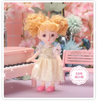 Karstā pārdošanas 13 Kustamo Savienota Lelles Rotaļlietas 16cm par Barbies Lelle, Baby Meitene Lelle Modes lols Lelles Rotaļlietas Meitenēm Dāvanu