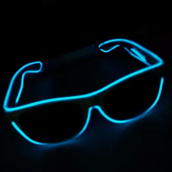 LED Spīd Brilles Saulesbriļļu Modes Neona indikators Spīd Rave-Kostīmu Puse Spilgti Saulesbrilles Lieldienu Grupa Krājumi
