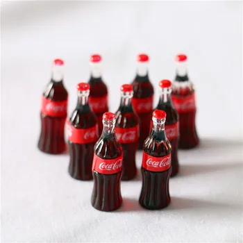Leļļu namiņš Dzērienu Pudeles Mini Cola Soda Mini Pārtikas un Spēlēt Šaušanas Aksesuārus DIY Piederumi