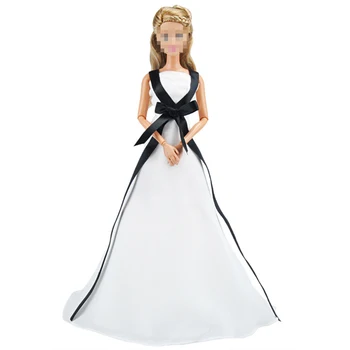Modes Lelle Gadījuma Džinsi noteikti 1/6 Lelle Tērpiem 29CM Lelles Roku darbs Fāzēm Kleita Princese Kāzu Kleita Barbie Girl