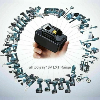 Oriģināls BL1860 Uzlādējams Akumulators 18V, 18000mAh Litija jonu lai 18v, Makita Akumulatoru BL1840 BL1850 BL1860B LXT400 + Lādētājs