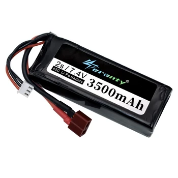 Sākotnējā Wltoys 144001 2s 7.4 V 3500mAh rechargable Lipo akumulators un USB Lādētāju Wltoys 1/14 144001 RC auto laivu Lipo akumulators